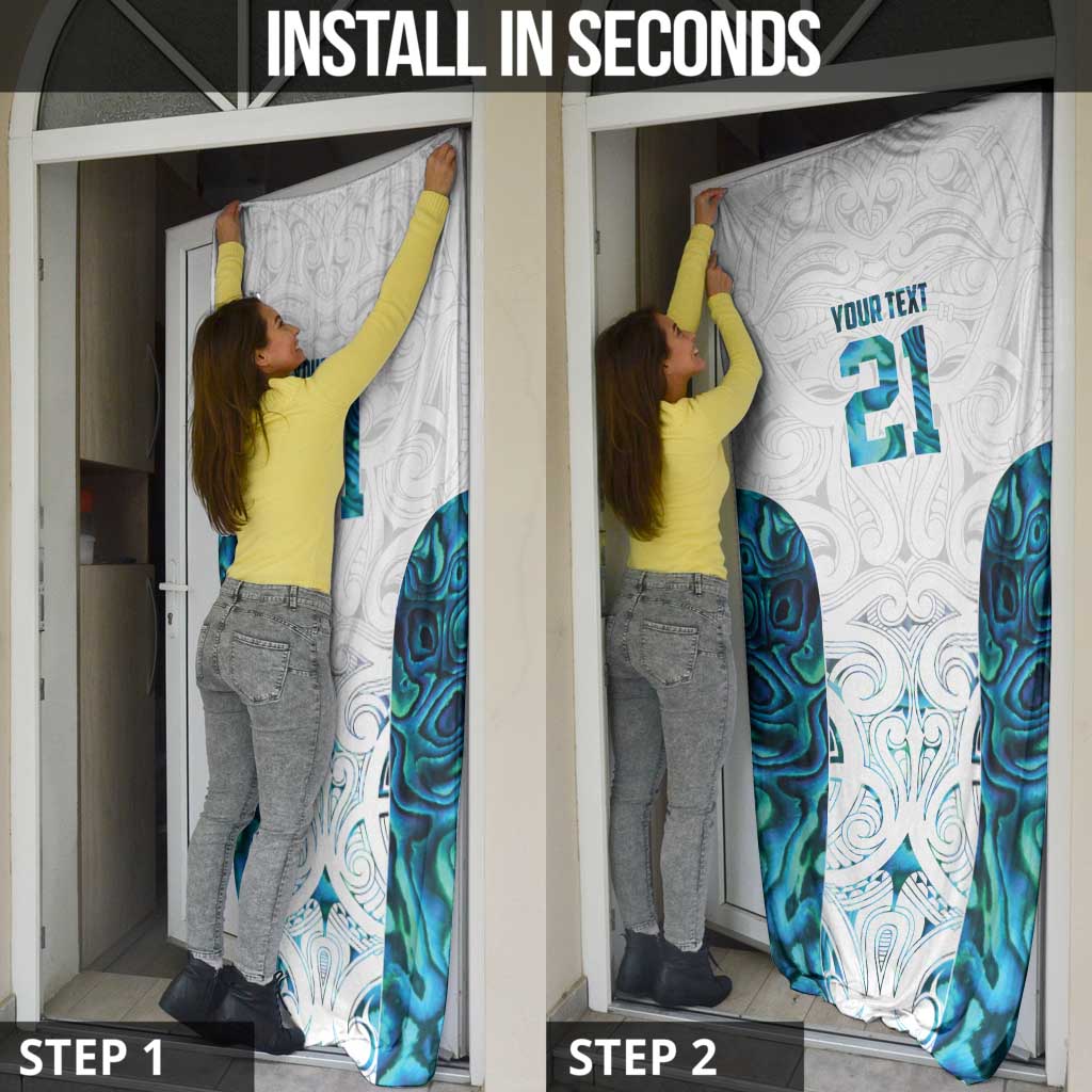 Custom New Zealand Aotearoa Door Cover Maori Paua Shell Indigenous - Aussie Hoodie