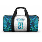 Custom New Zealand Aotearoa Duffle Bag Maori Paua Shell Indigenous