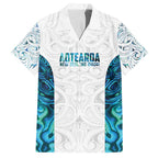 Custom New Zealand Aotearoa Family Matching Long Sleeve Bodycon Dress and Hawaiian Shirt Maori Paua Shell Indigenous - Aussie Hoodie