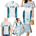 Custom New Zealand Aotearoa Family Matching Mermaid Dress and Hawaiian Shirt Maori Paua Shell Indigenous - Aussie Hoodie