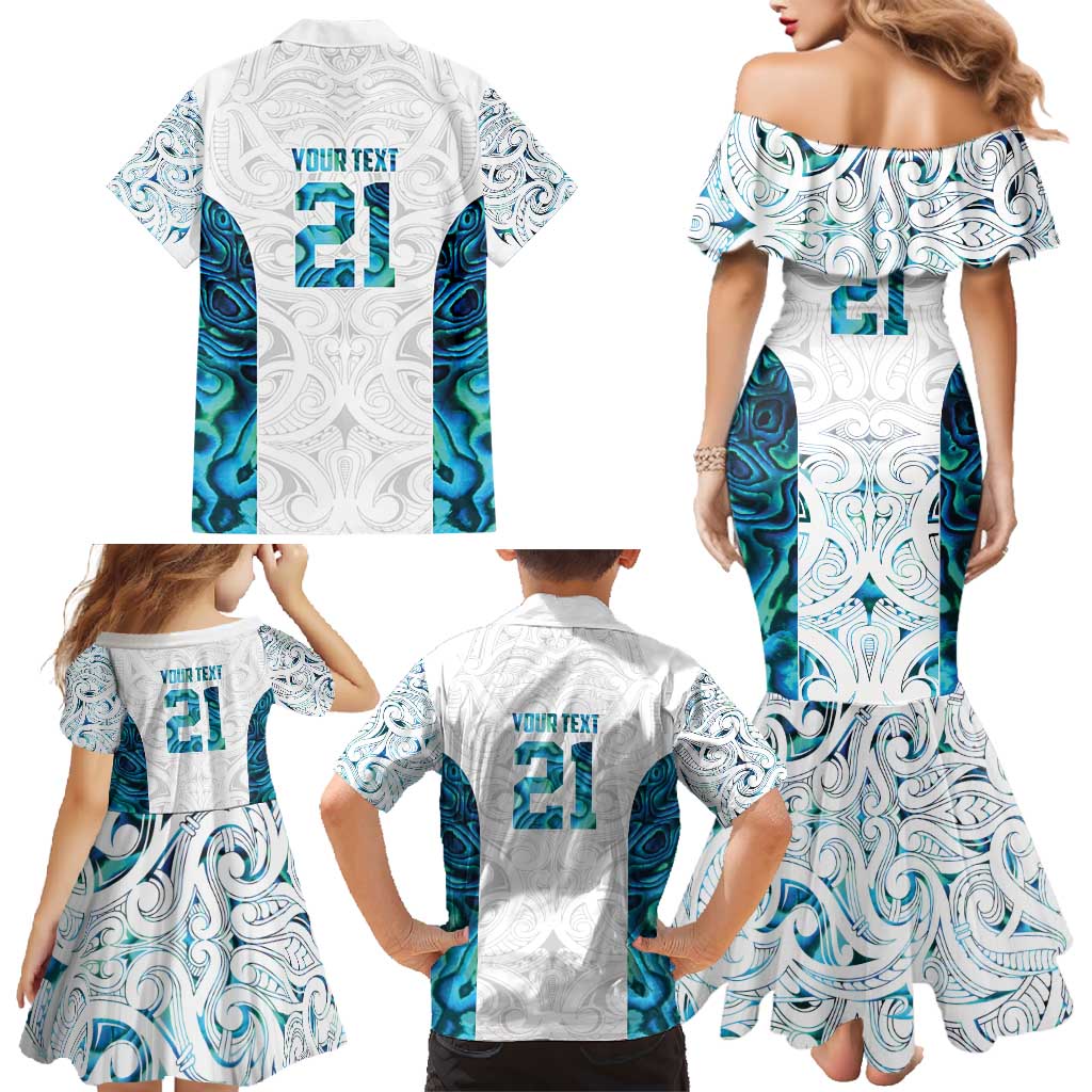 Custom New Zealand Aotearoa Family Matching Mermaid Dress and Hawaiian Shirt Maori Paua Shell Indigenous - Aussie Hoodie