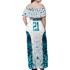 Custom New Zealand Aotearoa Family Matching Off Shoulder Maxi Dress and Hawaiian Shirt Maori Paua Shell Indigenous - Aussie Hoodie