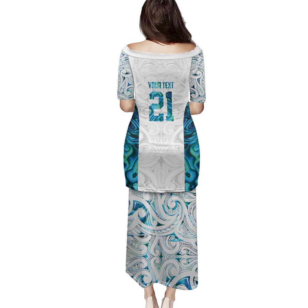 Custom New Zealand Aotearoa Family Matching Puletasi and Hawaiian Shirt Maori Paua Shell Indigenous - Aussie Hoodie