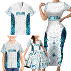Custom New Zealand Aotearoa Family Matching Short Sleeve Bodycon Dress and Hawaiian Shirt Maori Paua Shell Indigenous - Aussie Hoodie