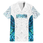 Custom New Zealand Aotearoa Family Matching Short Sleeve Bodycon Dress and Hawaiian Shirt Maori Paua Shell Indigenous - Aussie Hoodie