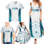Custom New Zealand Aotearoa Family Matching Summer Maxi Dress and Hawaiian Shirt Maori Paua Shell Indigenous - Aussie Hoodie