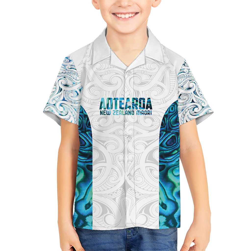 Custom New Zealand Aotearoa Family Matching Summer Maxi Dress and Hawaiian Shirt Maori Paua Shell Indigenous - Aussie Hoodie