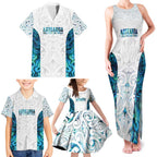 Custom New Zealand Aotearoa Family Matching Tank Maxi Dress and Hawaiian Shirt Maori Paua Shell Indigenous - Aussie Hoodie