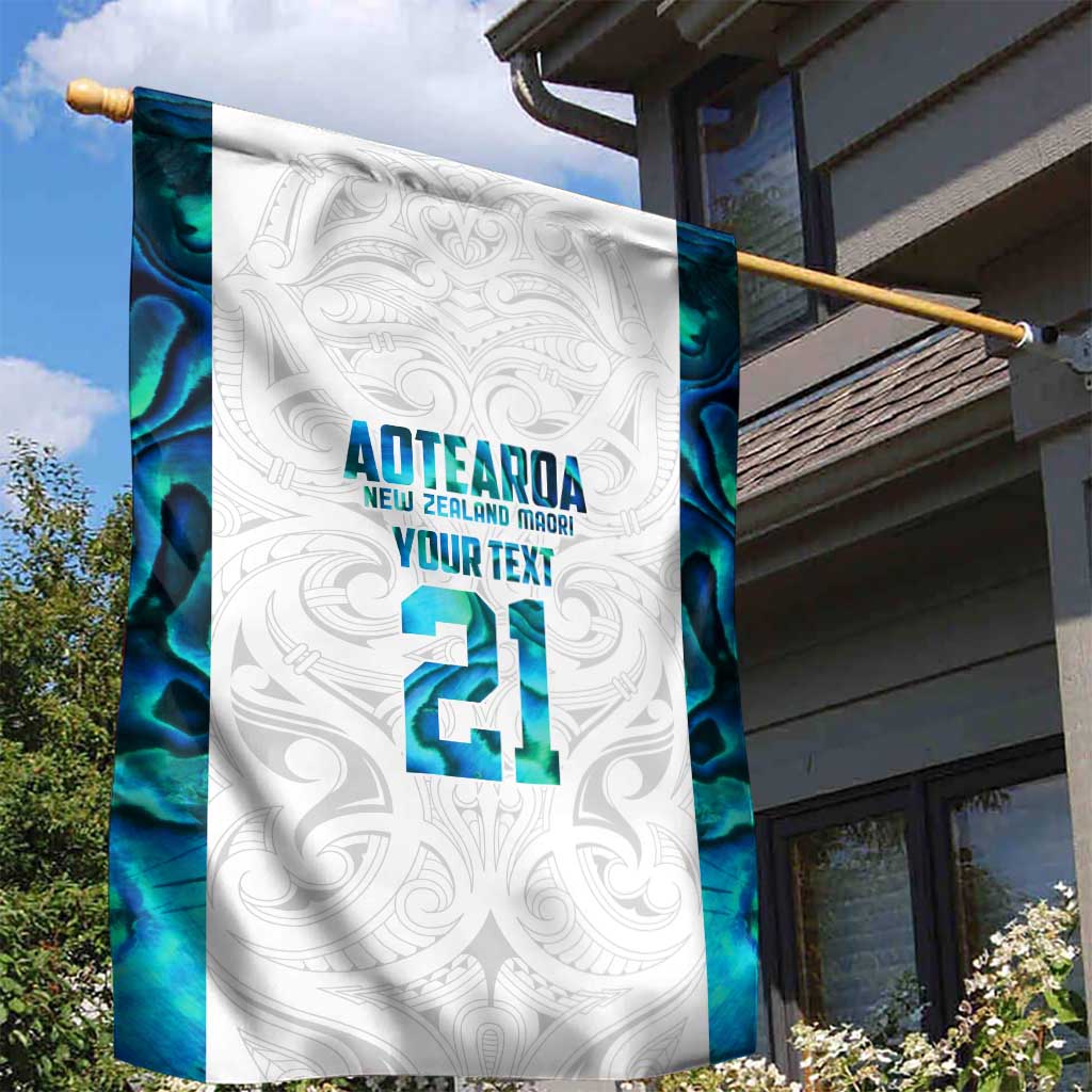 Custom New Zealand Aotearoa Garden Flag Maori Paua Shell Indigenous - Aussie Hoodie