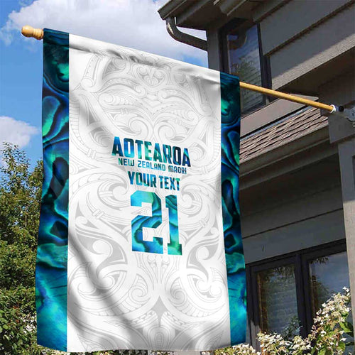 Custom New Zealand Aotearoa Garden Flag Maori Paua Shell Indigenous - Aussie Hoodie
