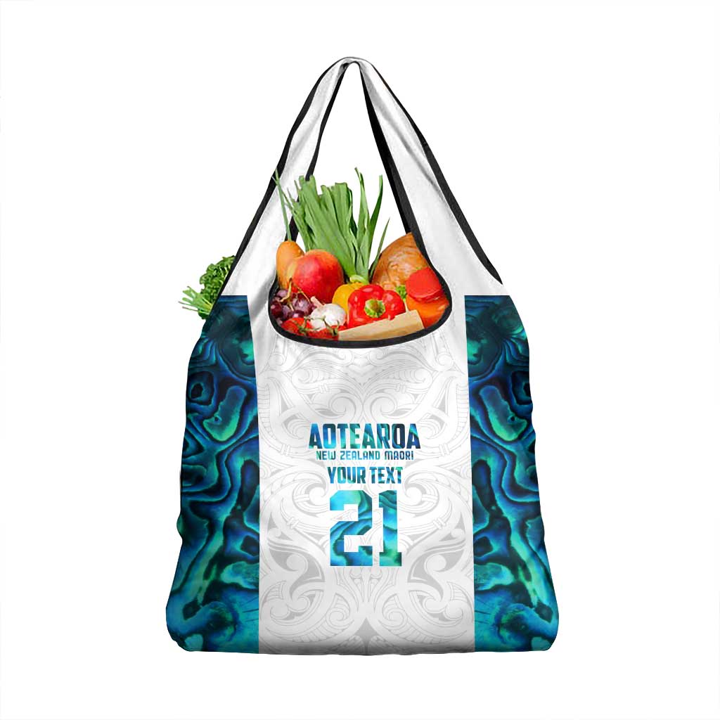 Custom New Zealand Aotearoa Grocery Bag Maori Paua Shell Indigenous - Aussie Hoodie
