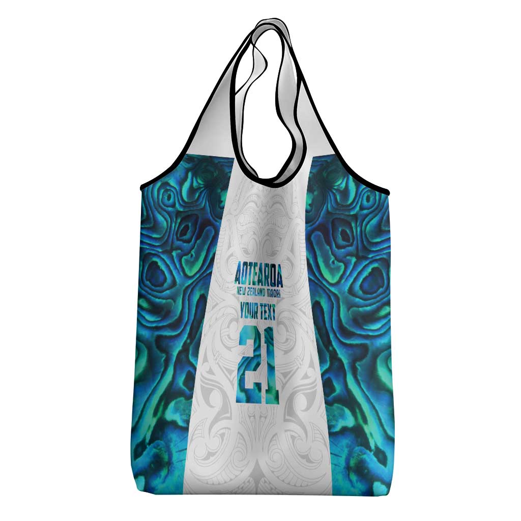 Custom New Zealand Aotearoa Grocery Bag Maori Paua Shell Indigenous - Aussie Hoodie