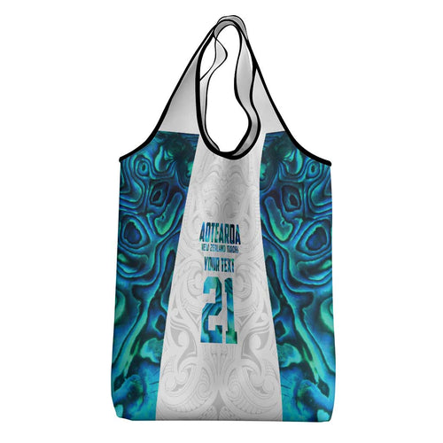 Custom New Zealand Aotearoa Grocery Bag Maori Paua Shell Indigenous - Aussie Hoodie