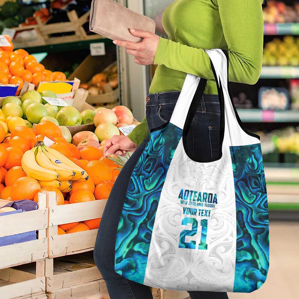 Custom New Zealand Aotearoa Grocery Bag Maori Paua Shell Indigenous - Aussie Hoodie