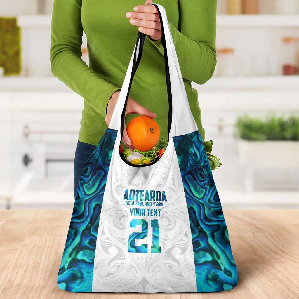 Custom New Zealand Aotearoa Grocery Bag Maori Paua Shell Indigenous - Aussie Hoodie