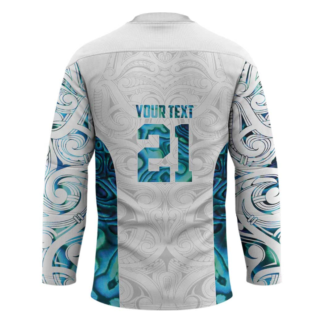 Custom New Zealand Aotearoa Hockey Jersey Maori Paua Shell Indigenous - Aussie Hoodie