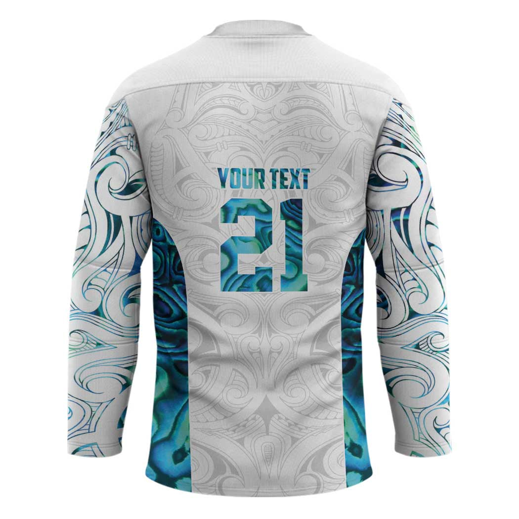 Custom New Zealand Aotearoa Hockey Jersey Maori Paua Shell Indigenous - Aussie Hoodie