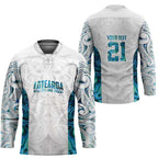 Custom New Zealand Aotearoa Hockey Jersey Maori Paua Shell Indigenous - Aussie Hoodie
