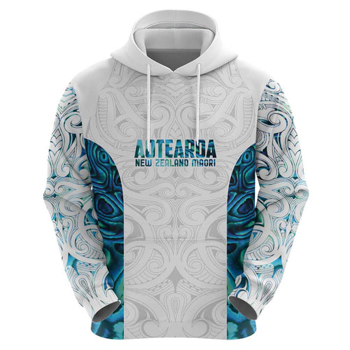 Custom New Zealand Aotearoa Hoodie Maori Paua Shell Indigenous - Aussie Hoodie