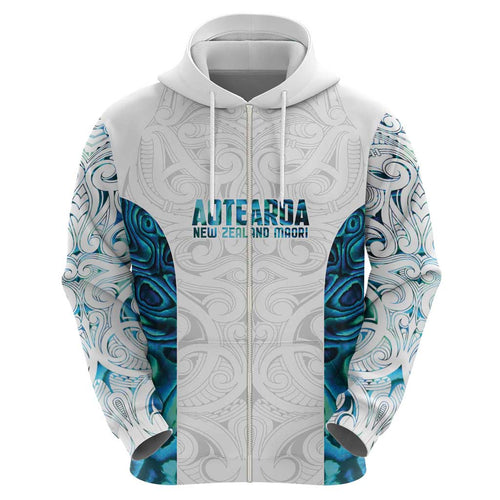 Custom New Zealand Aotearoa Hoodie Maori Paua Shell Indigenous - Aussie Hoodie