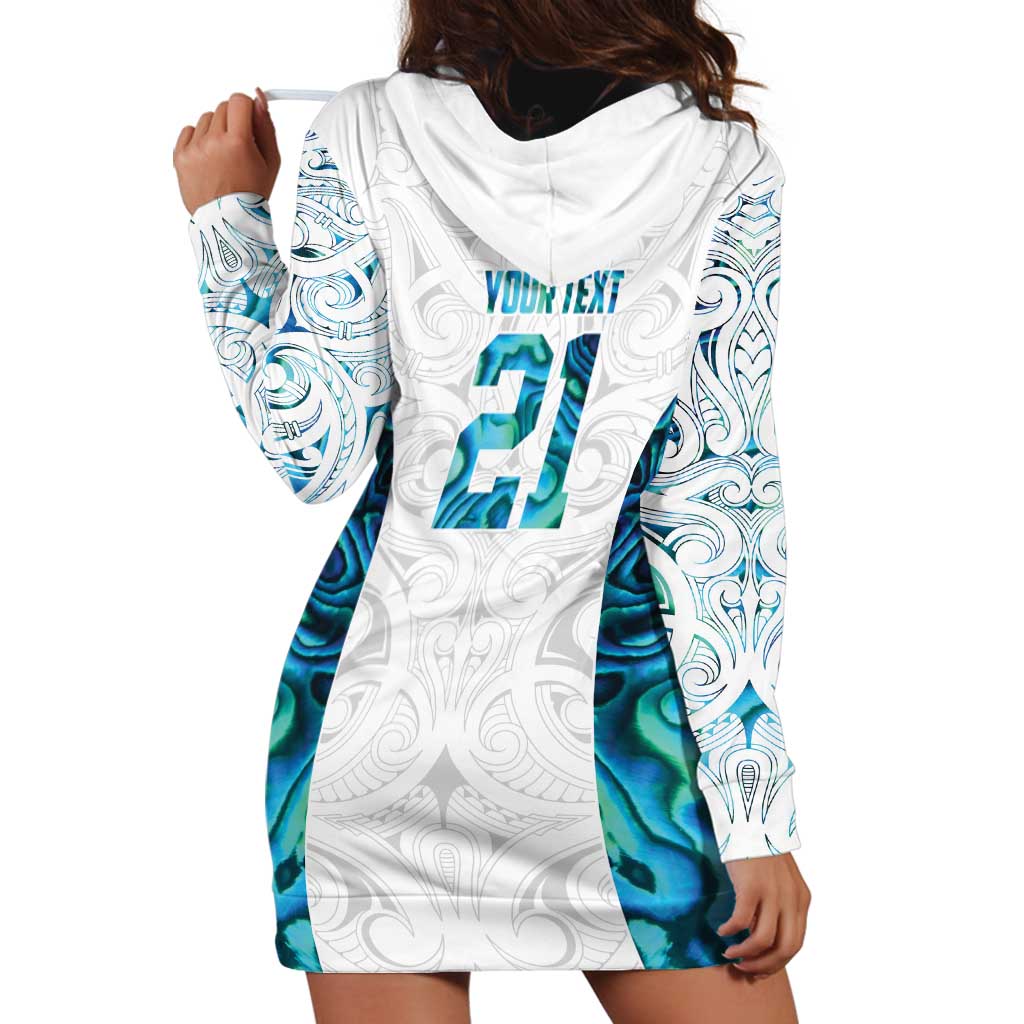 Custom New Zealand Aotearoa Hoodie Dress Maori Paua Shell Indigenous - Aussie Hoodie