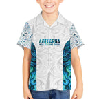 Custom New Zealand Aotearoa Kid Hawaiian Shirt Maori Paua Shell Indigenous - Aussie Hoodie