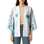 Custom New Zealand Aotearoa Kimono Maori Paua Shell Indigenous - Aussie Hoodie