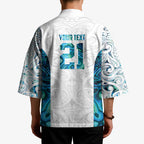 Custom New Zealand Aotearoa Kimono Maori Paua Shell Indigenous - Aussie Hoodie