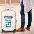 Custom New Zealand Aotearoa Luggage Cover Maori Paua Shell Indigenous - Aussie Hoodie
