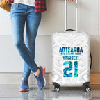 Custom New Zealand Aotearoa Luggage Cover Maori Paua Shell Indigenous - Aussie Hoodie