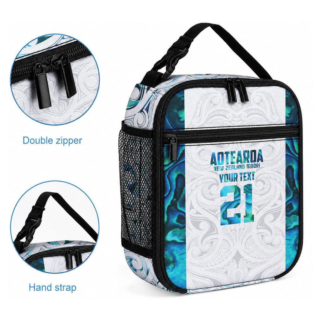 Custom New Zealand Aotearoa Lunch Bag Maori Paua Shell Indigenous