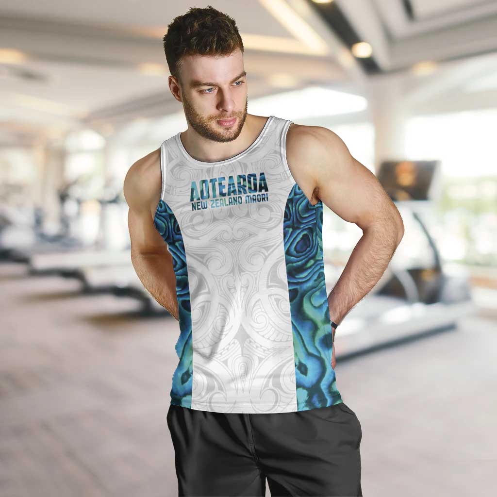 Custom New Zealand Aotearoa Men Tank Top Maori Paua Shell Indigenous - Aussie Hoodie