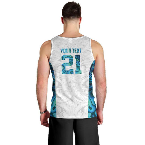 Custom New Zealand Aotearoa Men Tank Top Maori Paua Shell Indigenous - Aussie Hoodie