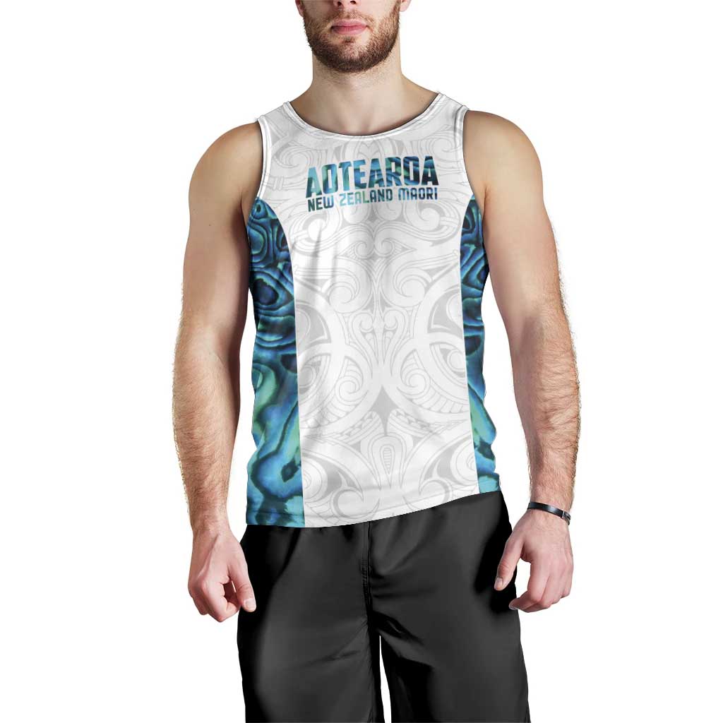 Custom New Zealand Aotearoa Men Tank Top Maori Paua Shell Indigenous - Aussie Hoodie