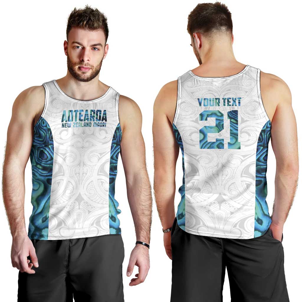Custom New Zealand Aotearoa Men Tank Top Maori Paua Shell Indigenous - Aussie Hoodie