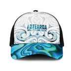 New Zealand Aotearoa Mesh Trucker Cap Maori Papua Shell Indigenous - Aussie Hoodie