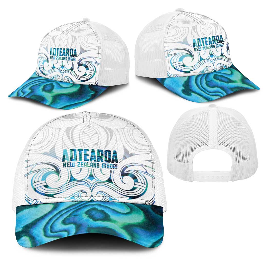 New Zealand Aotearoa Mesh Trucker Cap Maori Papua Shell Indigenous - Aussie Hoodie