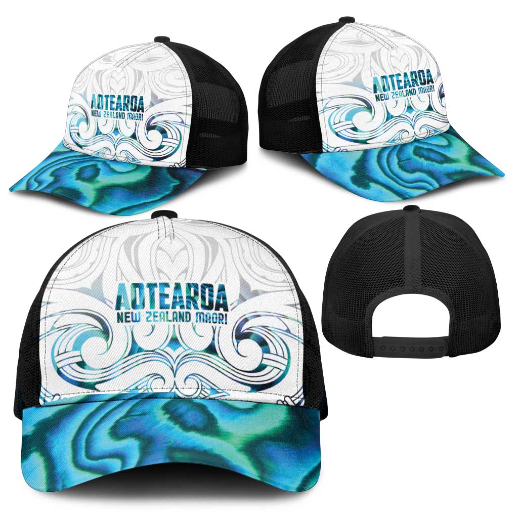 New Zealand Aotearoa Mesh Trucker Cap Maori Papua Shell Indigenous - Aussie Hoodie