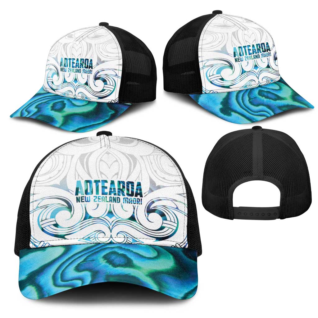 New Zealand Aotearoa Mesh Trucker Cap Maori Papua Shell Indigenous - Aussie Hoodie