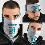 Custom New Zealand Aotearoa Neck Gaiter Maori Paua Shell Indigenous LT9