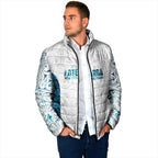 Custom New Zealand Aotearoa Padded Jacket Maori Paua Shell Indigenous - Aussie Hoodie