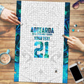 Custom New Zealand Aotearoa Puzzle Maori Paua Shell Indigenous - Aussie Hoodie