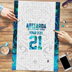 Custom New Zealand Aotearoa Puzzle Maori Paua Shell Indigenous - Aussie Hoodie