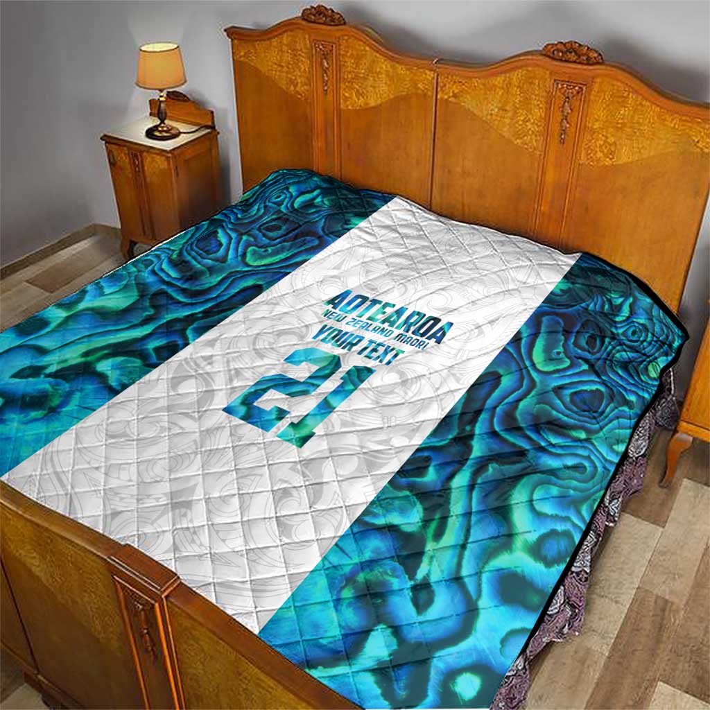Custom New Zealand Aotearoa Quilt Maori Paua Shell Indigenous - Aussie Hoodie