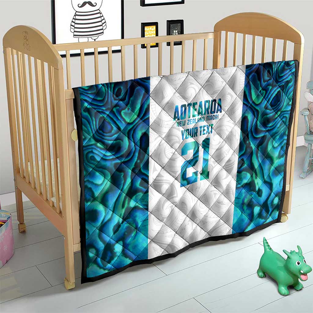 Custom New Zealand Aotearoa Quilt Maori Paua Shell Indigenous - Aussie Hoodie