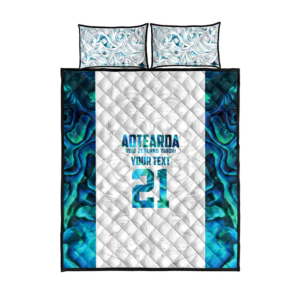 Custom New Zealand Aotearoa Quilt Bed Set Maori Paua Shell Indigenous - Aussie Hoodie
