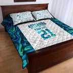 Custom New Zealand Aotearoa Quilt Bed Set Maori Paua Shell Indigenous - Aussie Hoodie