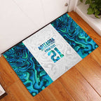 Custom New Zealand Aotearoa Rubber Doormat Maori Paua Shell Indigenous - Aussie Hoodie