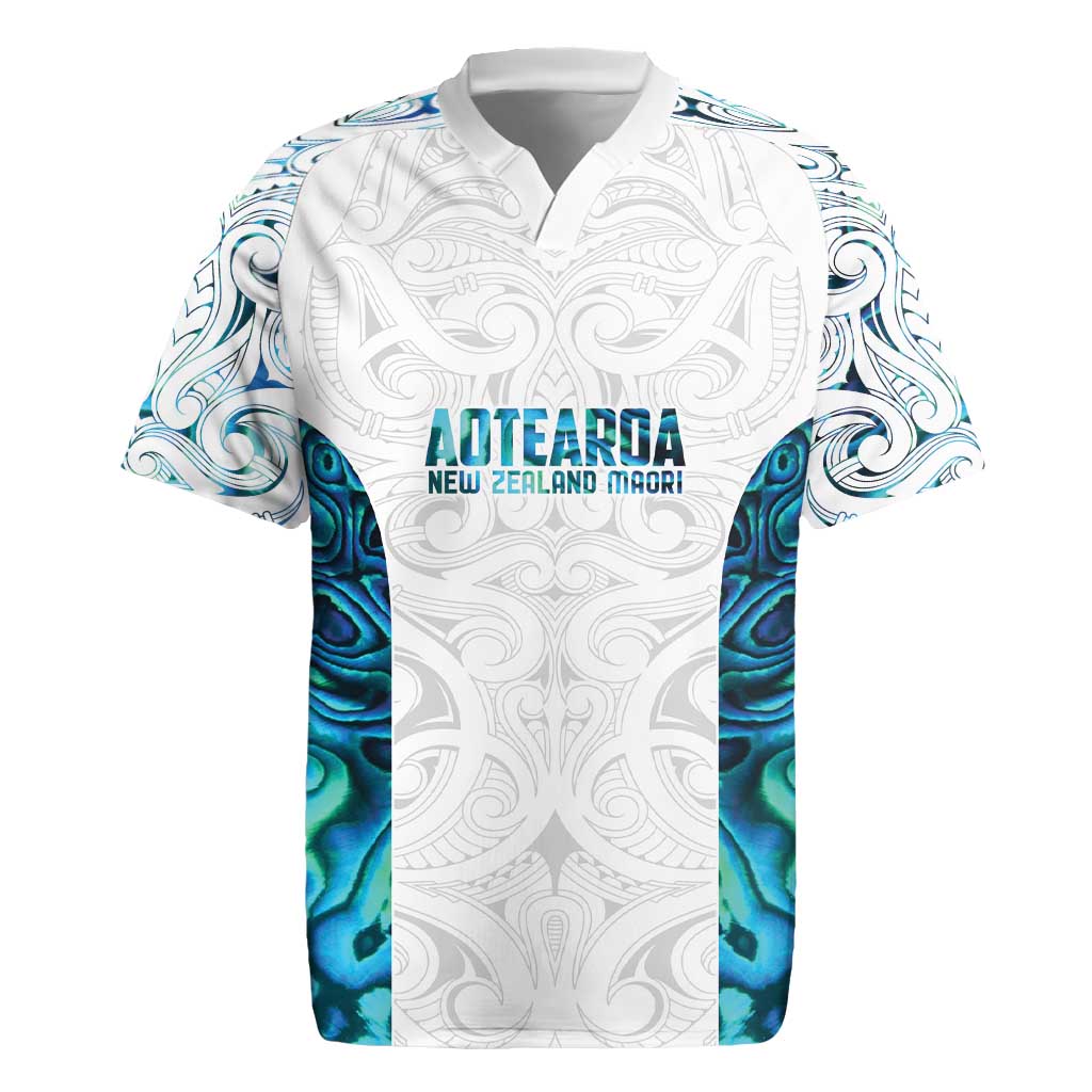 Custom New Zealand Aotearoa Rugby Jersey Maori Paua Shell Indigenous - Aussie Hoodie