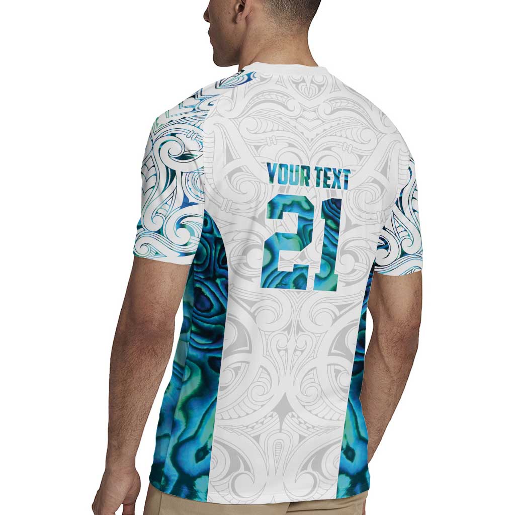 Custom New Zealand Aotearoa Rugby Jersey Maori Paua Shell Indigenous - Aussie Hoodie